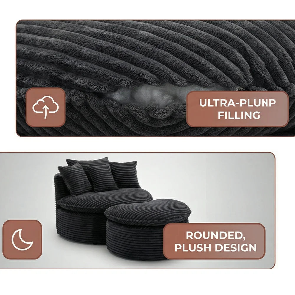 Oak & Theory Boneless Cloud Lounge Chair