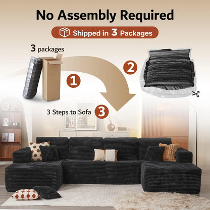 Oak & Theory Boneless Cloud Couch