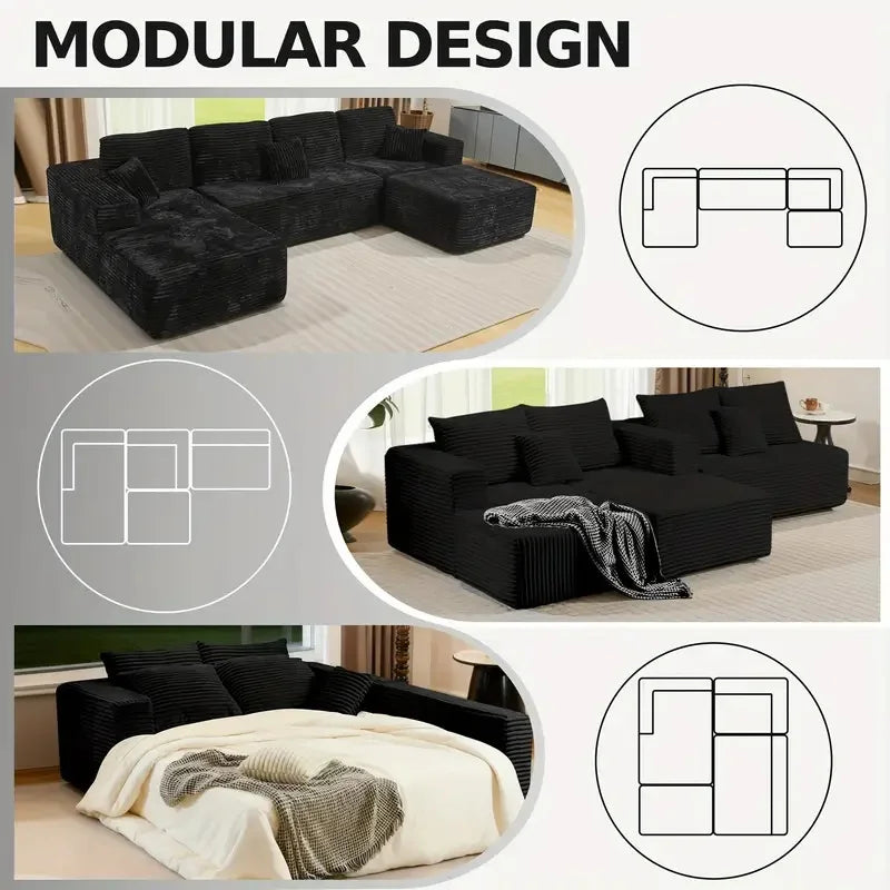 Oak & Theory Boneless Cloud Couch