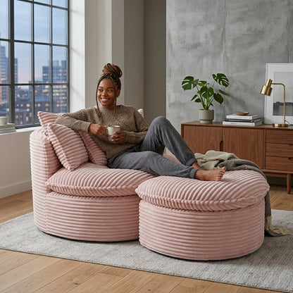 Oak & Theory Boneless Cloud Lounge Chair